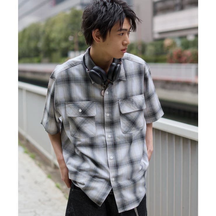 オンブレチェックシャツ(SS) | WEGO【MEN】 | 詳細画像18 