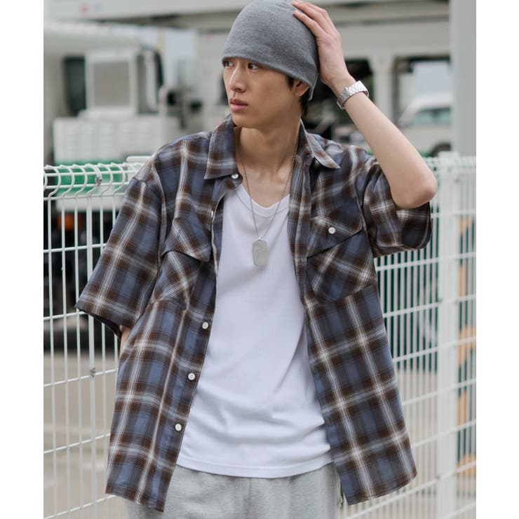 オンブレチェックシャツ(SS) | WEGO【MEN】 | 詳細画像24 