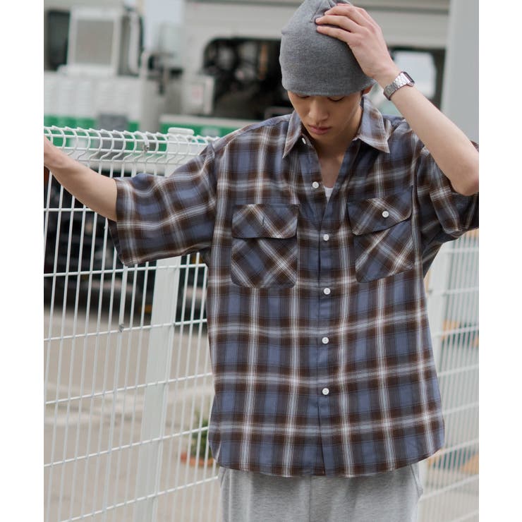 オンブレチェックシャツ(SS) | WEGO【MEN】 | 詳細画像25 