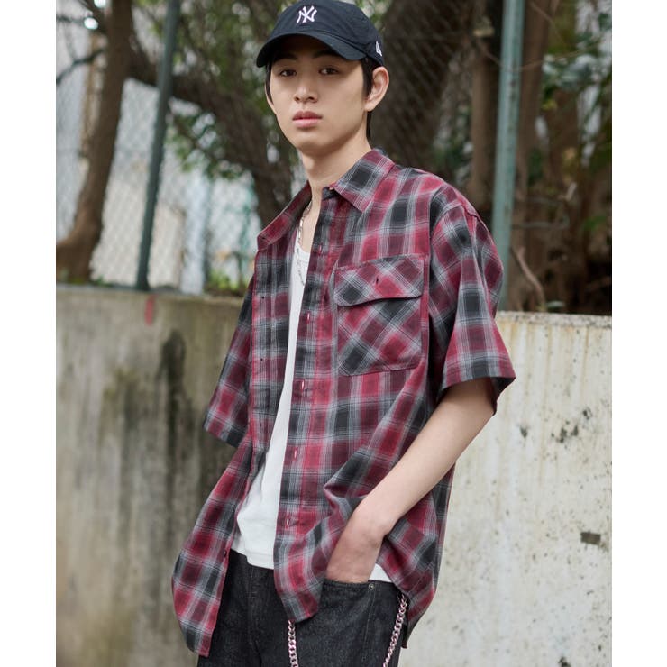 オンブレチェックシャツ(SS) | WEGO【MEN】 | 詳細画像32 