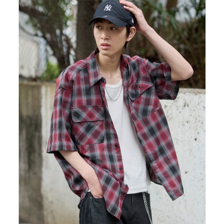 オンブレチェックシャツ(SS) | WEGO【MEN】 | 詳細画像33 