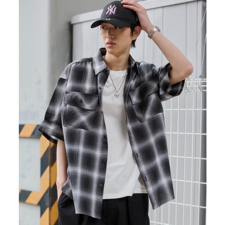 オンブレチェックシャツ(SS) | WEGO【MEN】 | 詳細画像49 