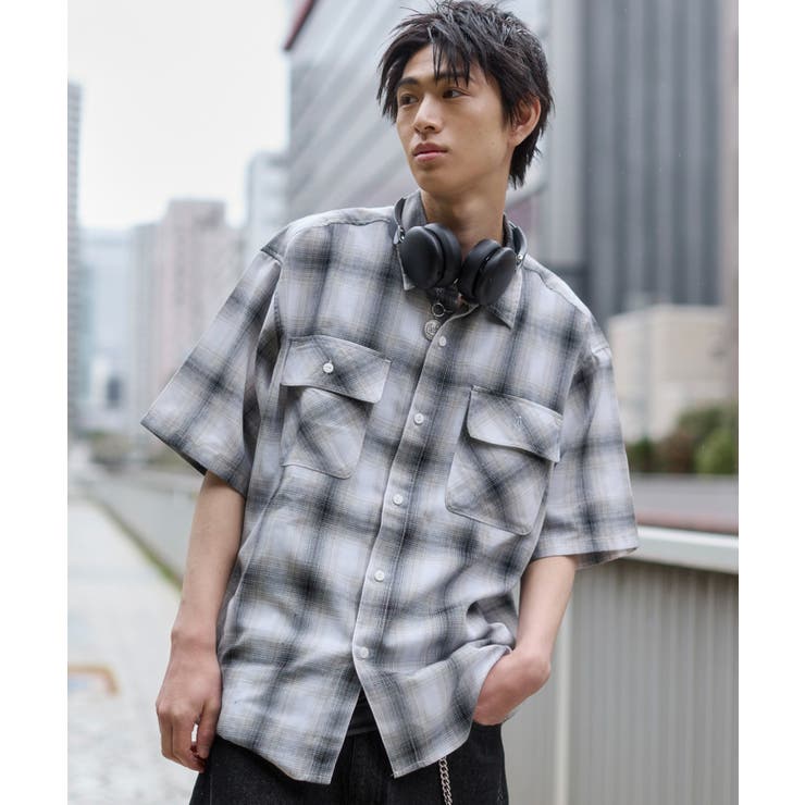 オンブレチェックシャツ(SS) | WEGO【MEN】 | 詳細画像50 