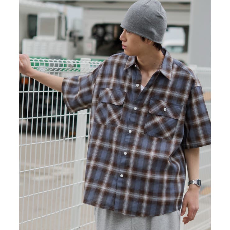 オンブレチェックシャツ(SS) | WEGO【MEN】 | 詳細画像54 