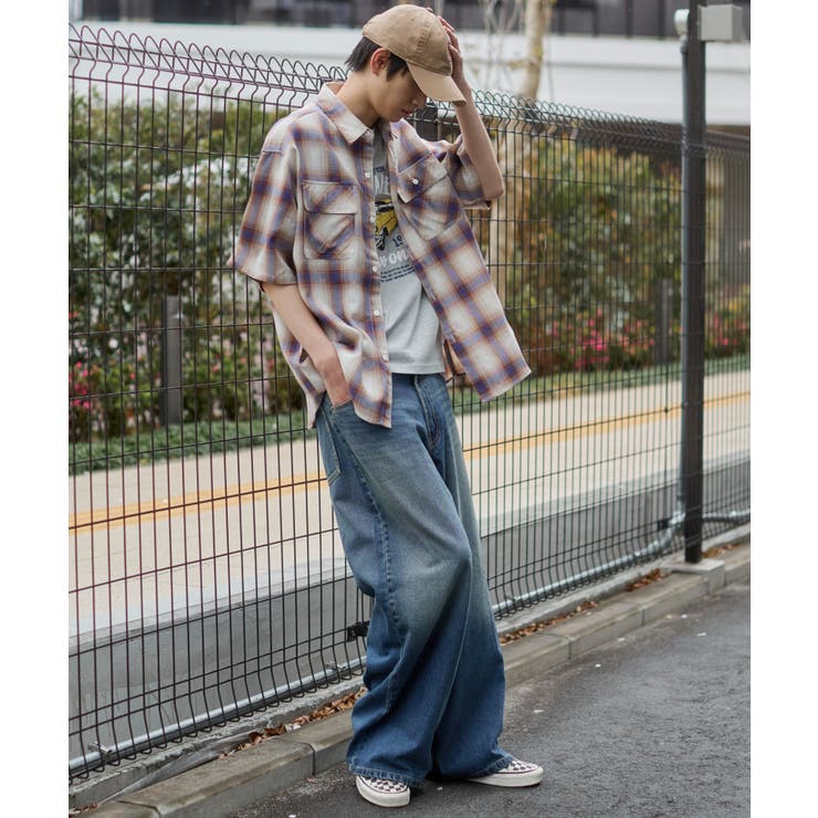 オンブレチェックシャツ(SS) | WEGO【MEN】 | 詳細画像56 