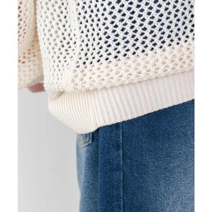 メッシュナンバリングニット | WEGO【WOMEN】 | 詳細画像5 