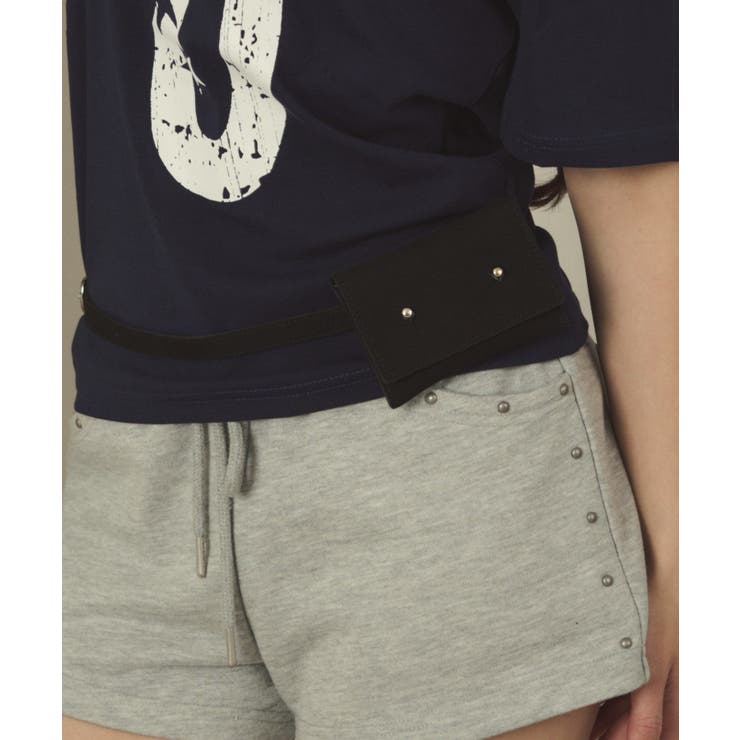 ブラック | サイドポーチスウェードライクベルト | WEGO【WOMEN】