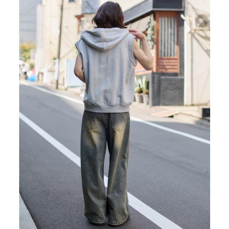 ノースリZIPパーカー | WEGO【MEN】 | 詳細画像14 