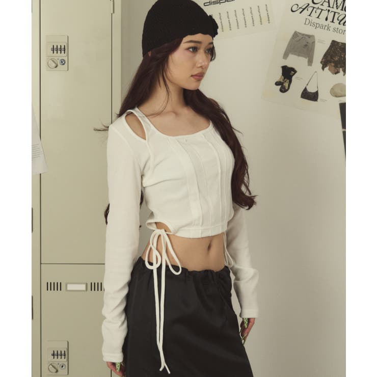 リボンヘムオープンショルロンT | WEGO【WOMEN】 | 詳細画像4 