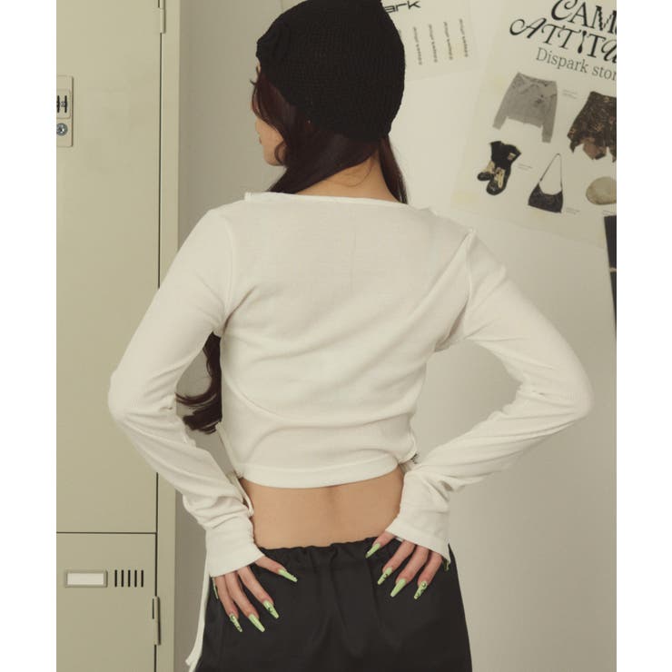 リボンヘムオープンショルロンT | WEGO【WOMEN】 | 詳細画像5 