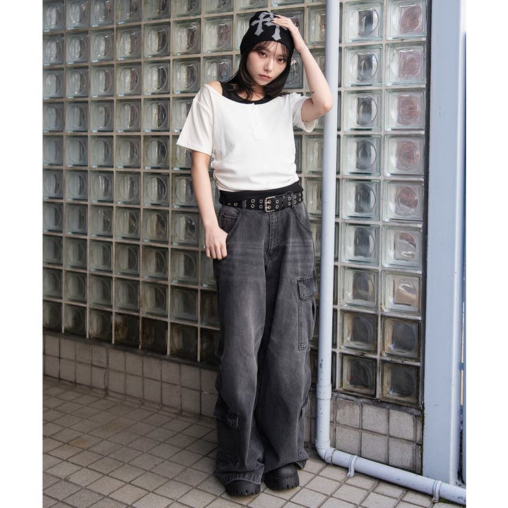 レイヤードキーネック半袖T | WEGO【WOMEN】 | 詳細画像12 