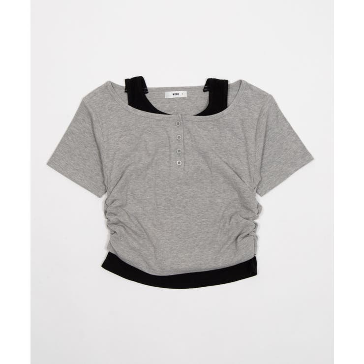 レイヤードキーネック半袖T | WEGO【WOMEN】 | 詳細画像20 