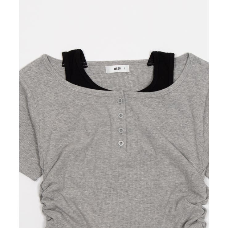 レイヤードキーネック半袖T | WEGO【WOMEN】 | 詳細画像21 