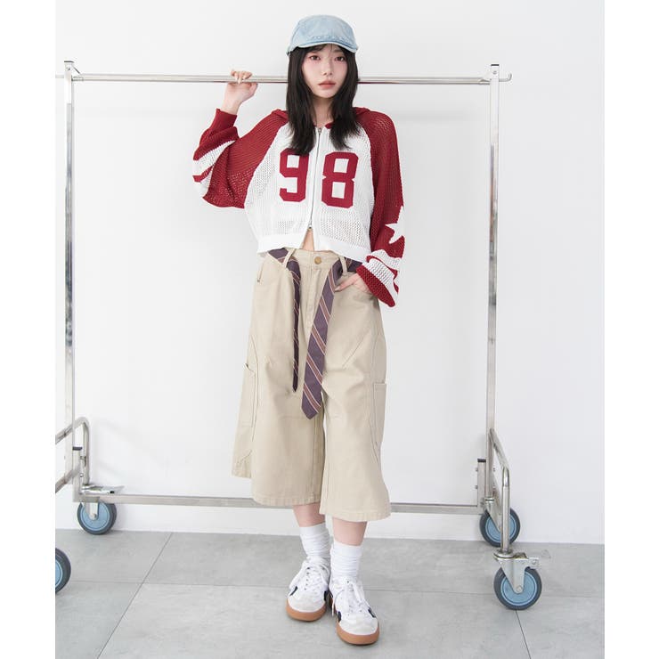 ラグランメッシュニットパーカー | WEGO【WOMEN】 | 詳細画像2 