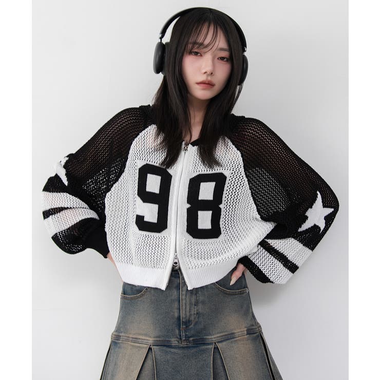 ラグランメッシュニットパーカー | WEGO【WOMEN】 | 詳細画像17 
