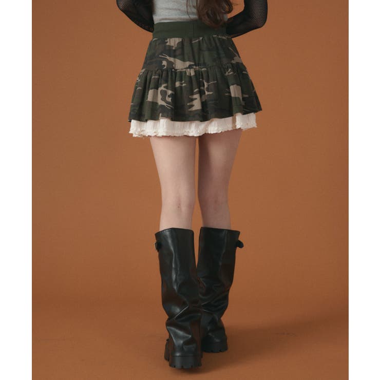 レースドッキングカモフラスカート | WEGO【WOMEN】 | 詳細画像5 