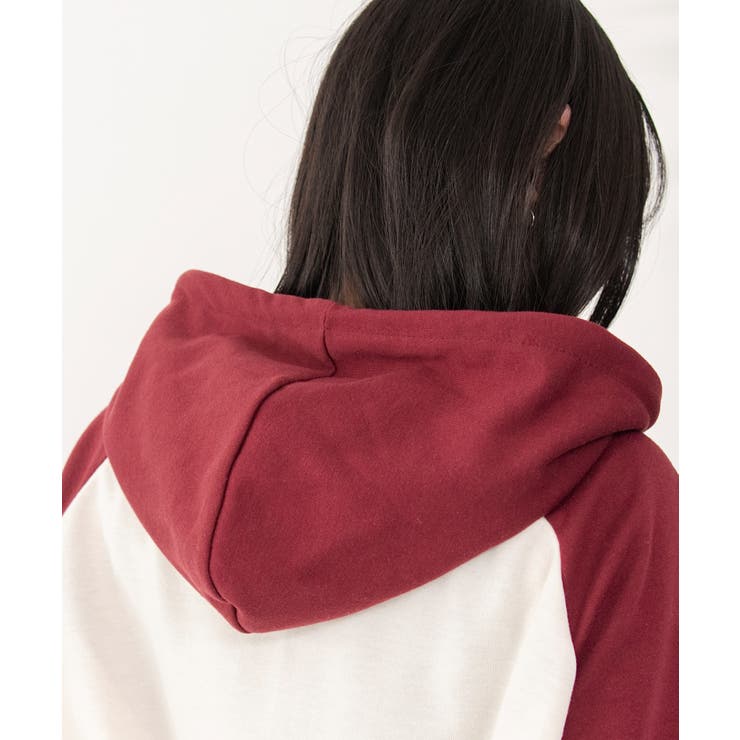 カレッジラグランジップパーカー | WEGO【WOMEN】 | 詳細画像4 