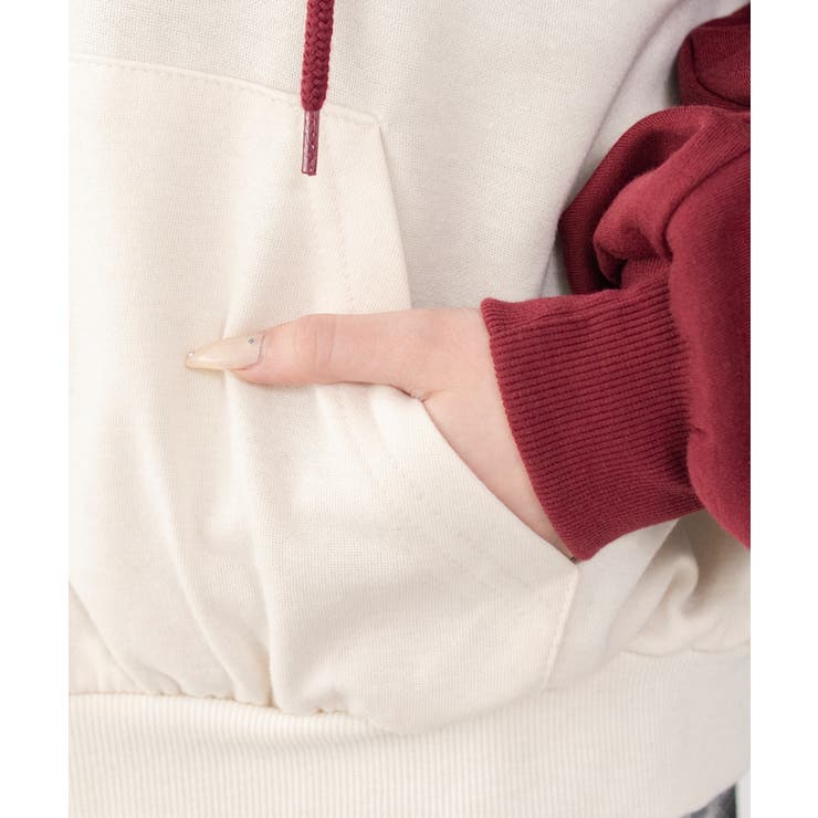カレッジラグランジップパーカー | WEGO【WOMEN】 | 詳細画像5 