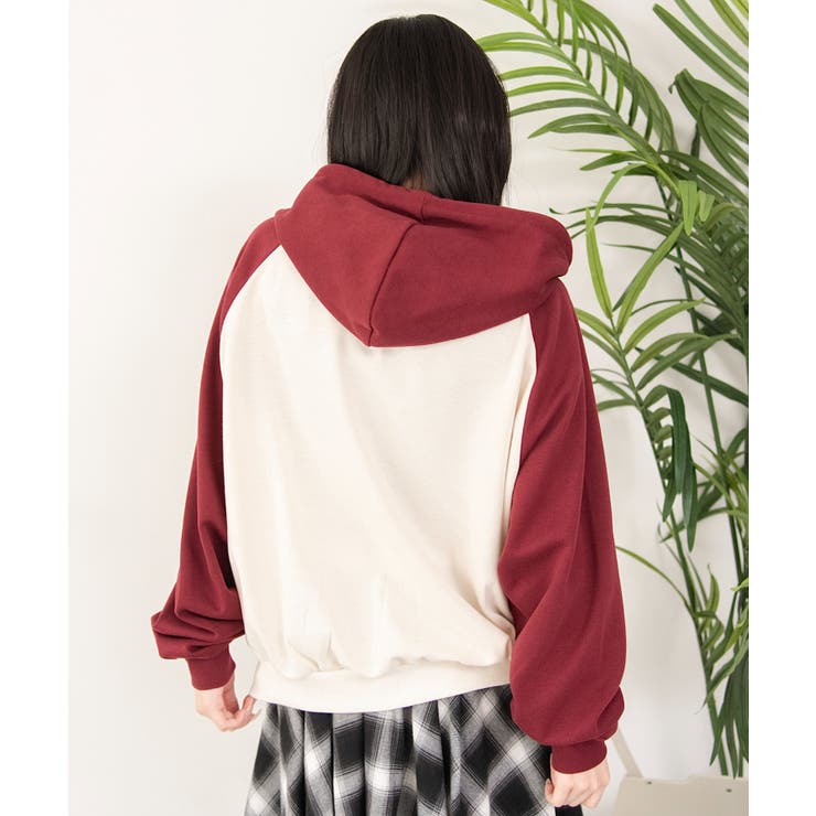 カレッジラグランジップパーカー | WEGO【WOMEN】 | 詳細画像22 