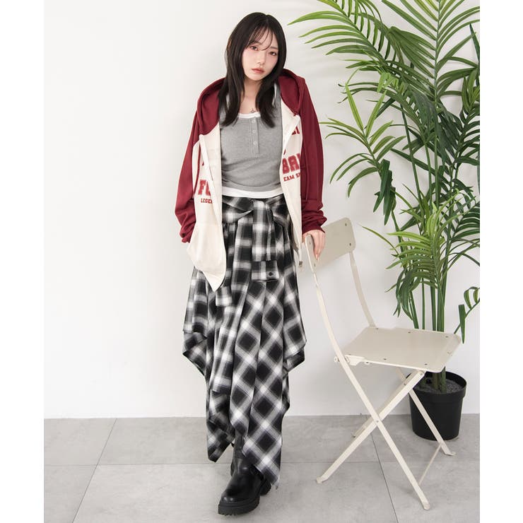 カレッジラグランジップパーカー | WEGO【WOMEN】 | 詳細画像23 