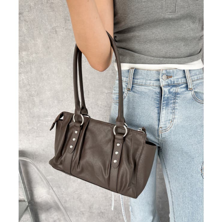 タックデザインボストンバッグ | WEGO【WOMEN】 | 詳細画像5 