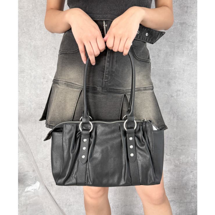 タックデザインボストンバッグ | WEGO【WOMEN】 | 詳細画像7 