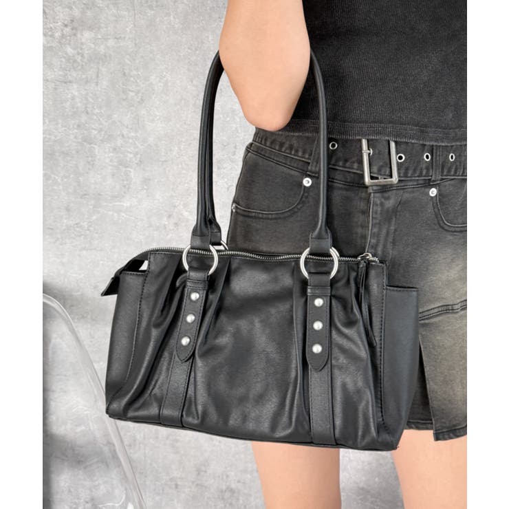 タックデザインボストンバッグ | WEGO【WOMEN】 | 詳細画像9 