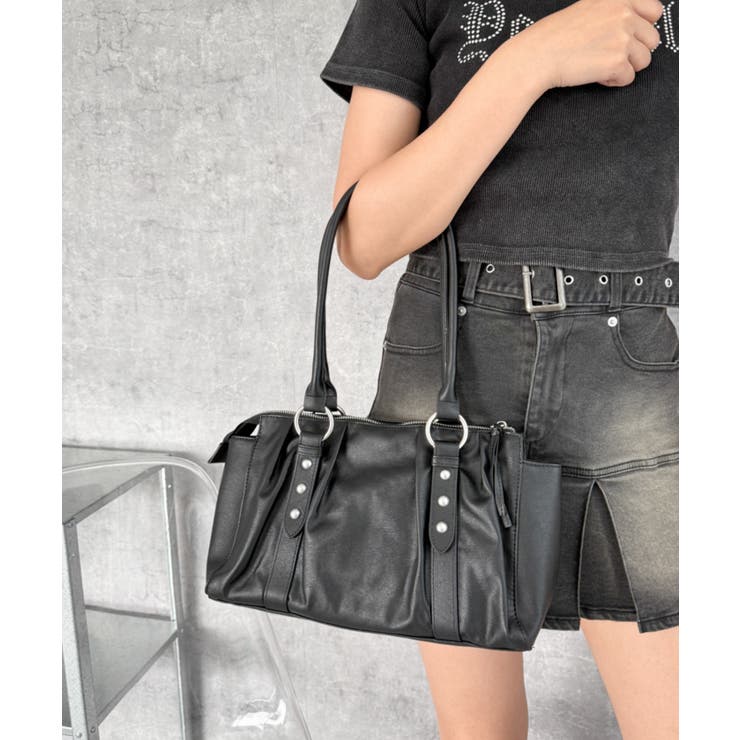 タックデザインボストンバッグ | WEGO【WOMEN】 | 詳細画像10 