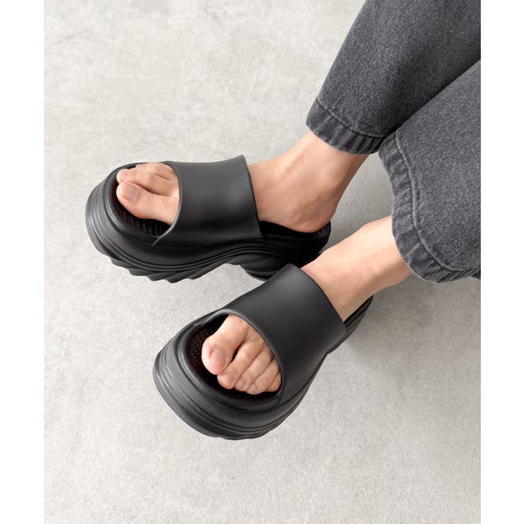 厚底デザインラバーサンダル | WEGO【WOMEN】 | 詳細画像32 
