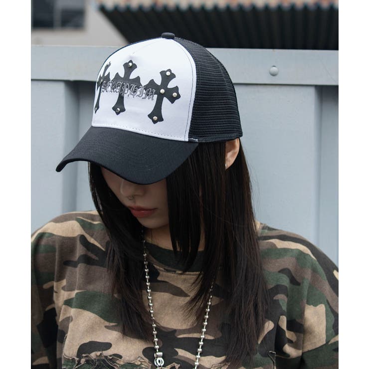 クロススタッズメッシュキャップ[品番：WG010098357]｜WEGO【MEN