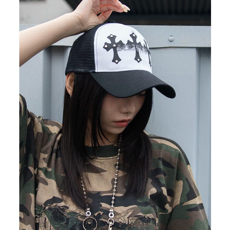 クロススタッズメッシュキャップ | WEGO【MEN】 | 詳細画像5 