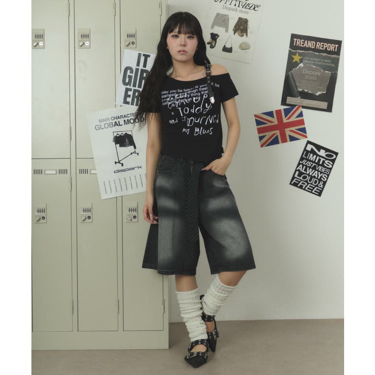 ベルトショルダーレタリングT | WEGO【WOMEN】 | 詳細画像3 