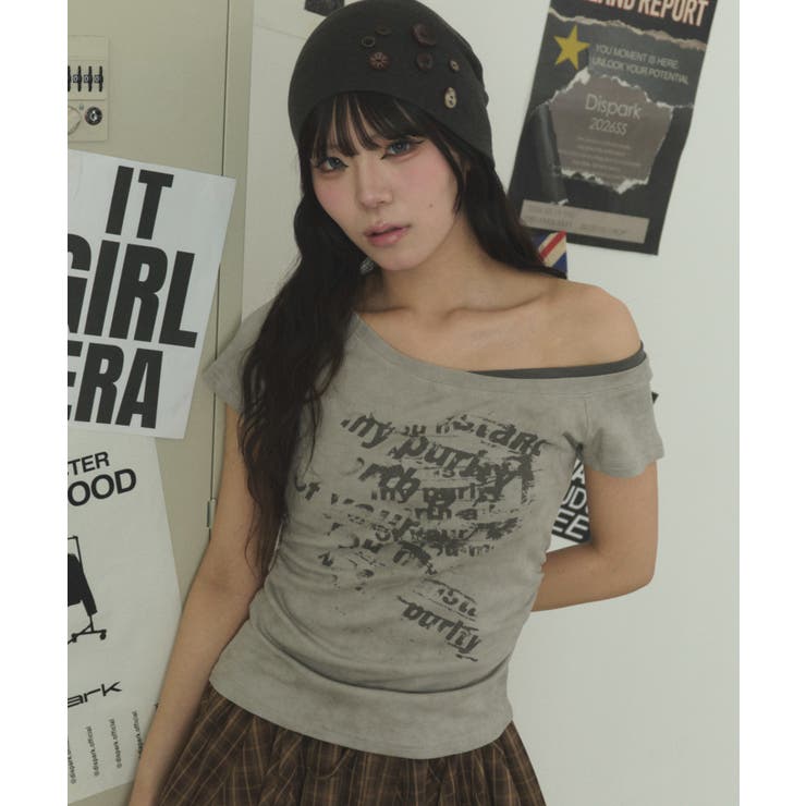 サイドギャザーレイヤードオフショルT | WEGO【WOMEN】 | 詳細画像7 