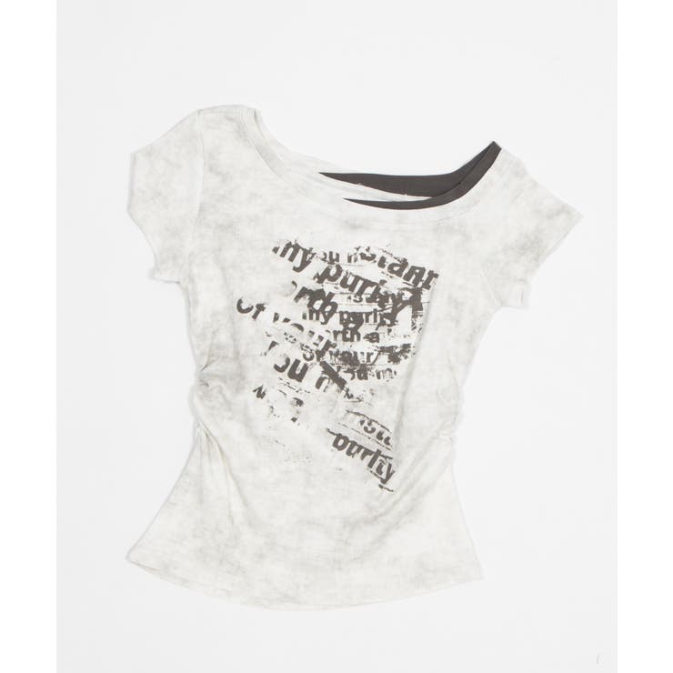 サイドギャザーレイヤードオフショルT | WEGO【WOMEN】 | 詳細画像15 