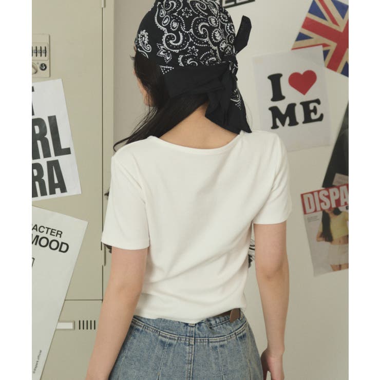 レースアップグランジロゴT | WEGO【WOMEN】 | 詳細画像4 