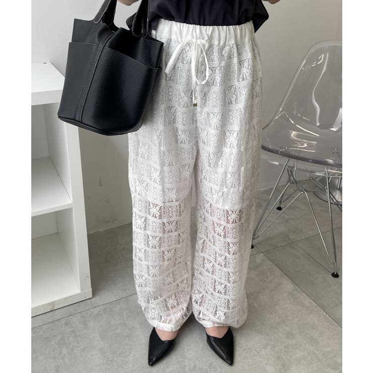 パッチワークレースパンツ | WEGO【WOMEN】 | 詳細画像7 
