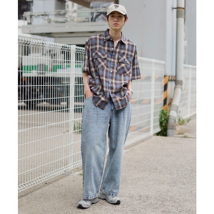 タックワイドストレートデニム | WEGO【MEN】 | 詳細画像2 