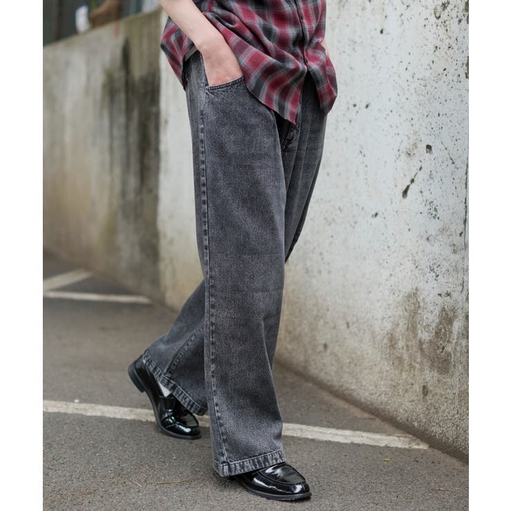 タックワイドストレートデニム | WEGO【MEN】 | 詳細画像17 