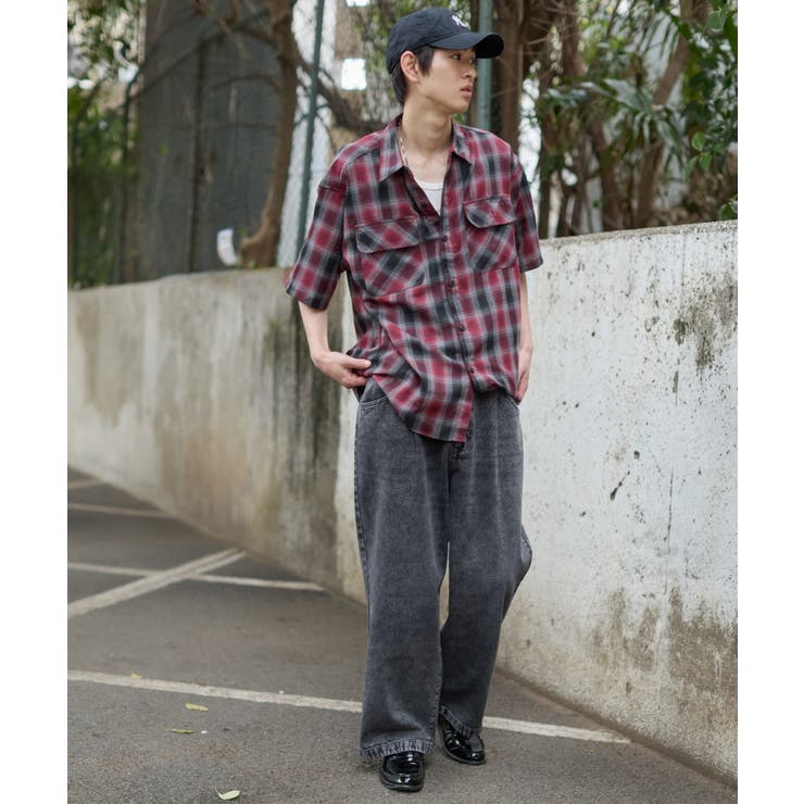 タックワイドストレートデニム | WEGO【MEN】 | 詳細画像20 