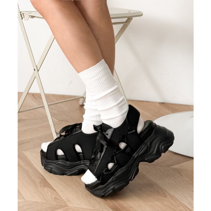 厚底レースアップリボンスポサン | WEGO【WOMEN】 | 詳細画像16 