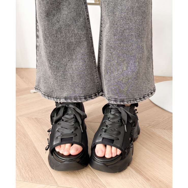 厚底レースアップリボンスポサン | WEGO【WOMEN】 | 詳細画像24 