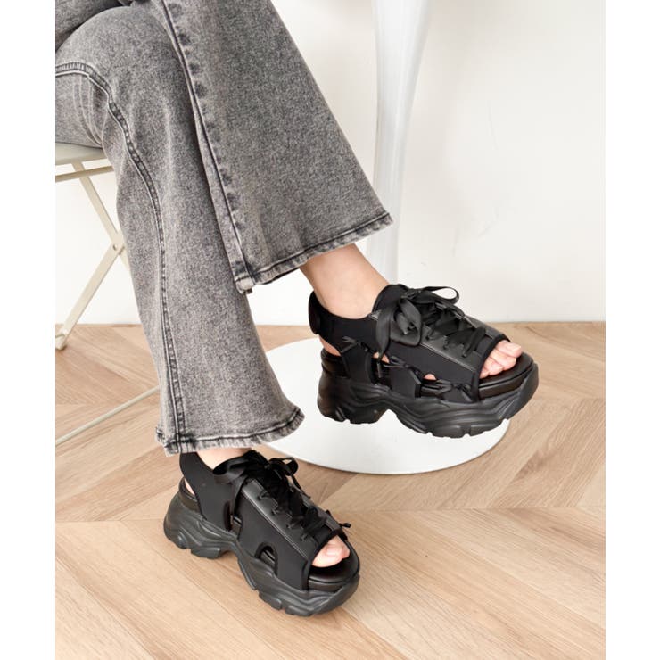 厚底レースアップリボンスポサン | WEGO【WOMEN】 | 詳細画像26 