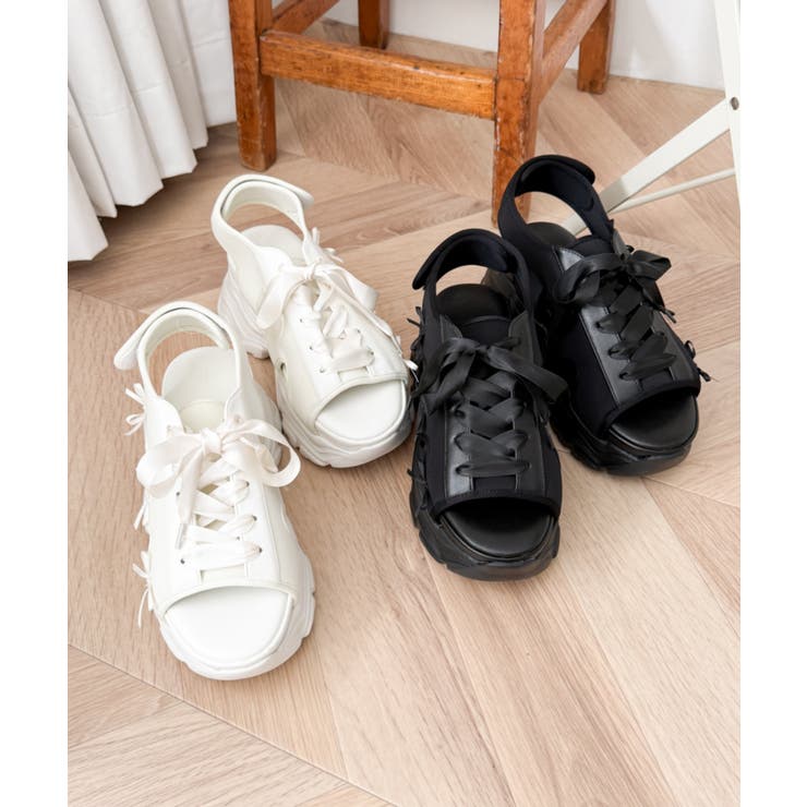 厚底レースアップリボンスポサン | WEGO【WOMEN】 | 詳細画像27 