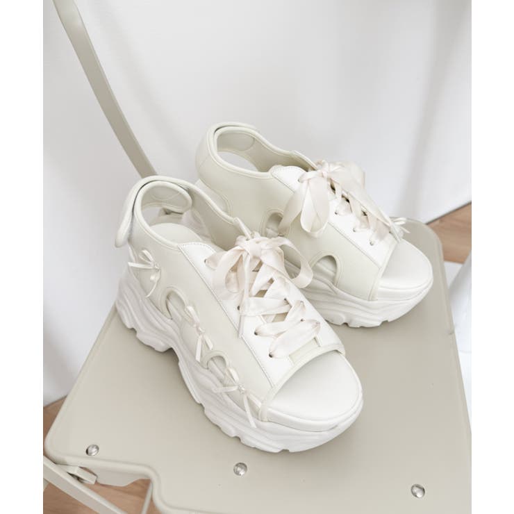 厚底レースアップリボンスポサン | WEGO【WOMEN】 | 詳細画像28 