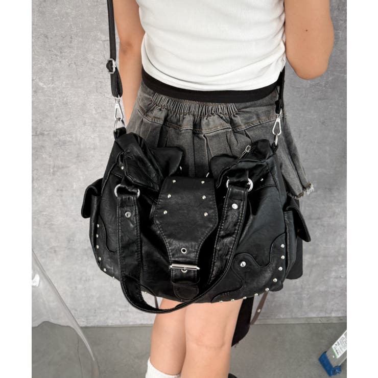 スタッズデザインボストンショルダー | WEGO【WOMEN】 | 詳細画像7 