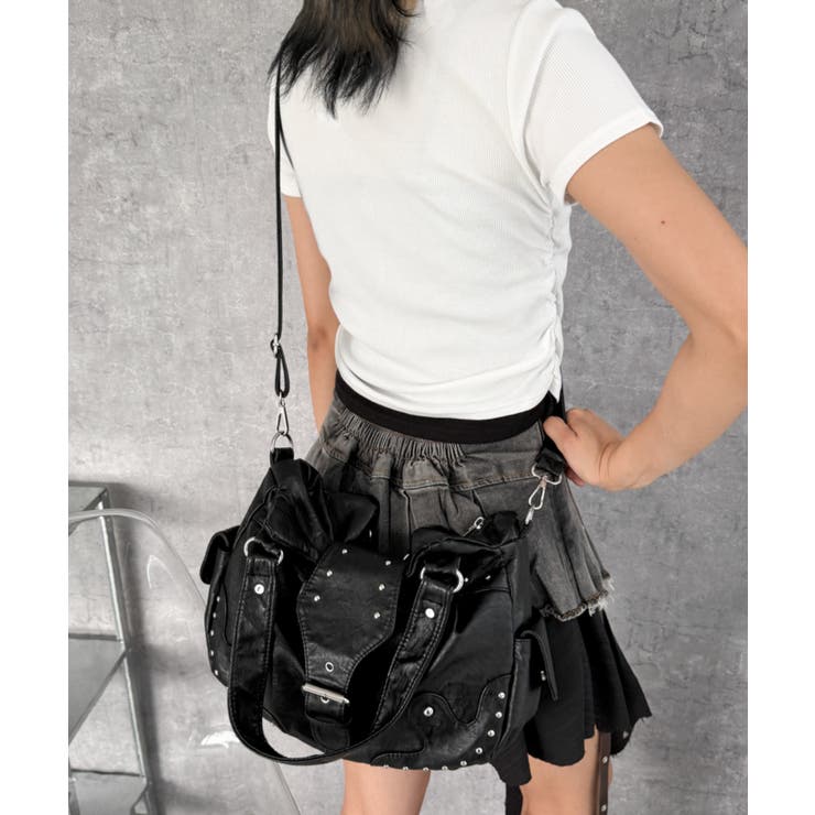スタッズデザインボストンショルダー | WEGO【WOMEN】 | 詳細画像8 