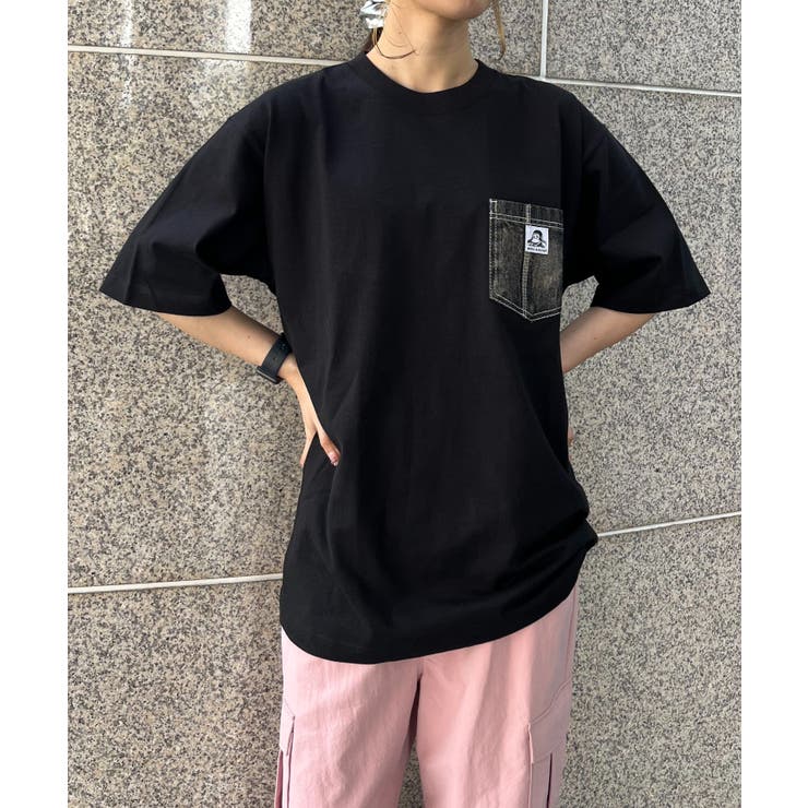 ブラック | BENDAVISデニムポケットT(SS) | WEGO【MEN】