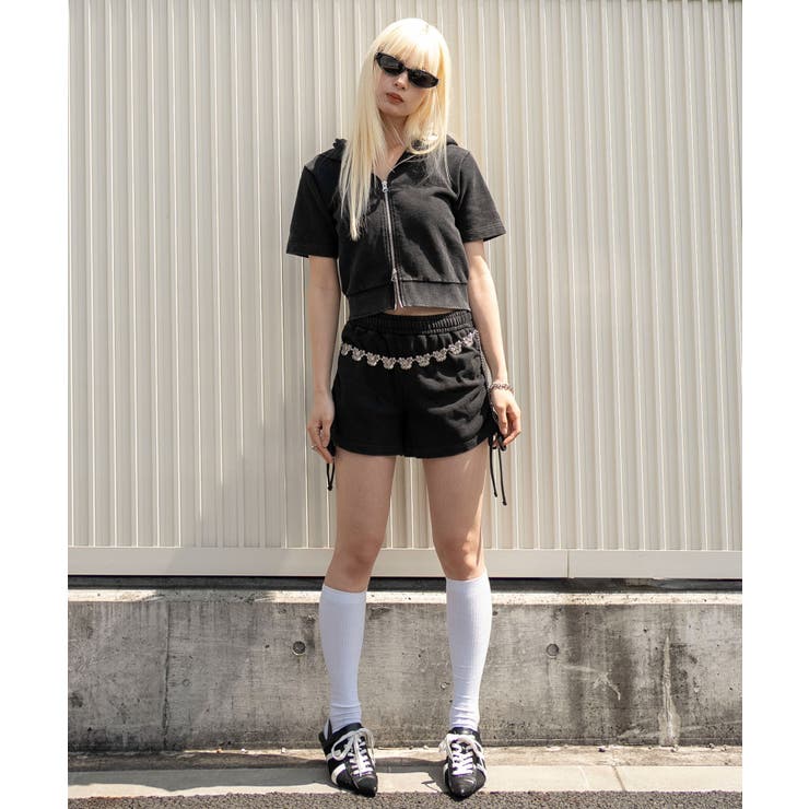 半袖ショートZIPパーカー | WEGO【WOMEN】 | 詳細画像4 