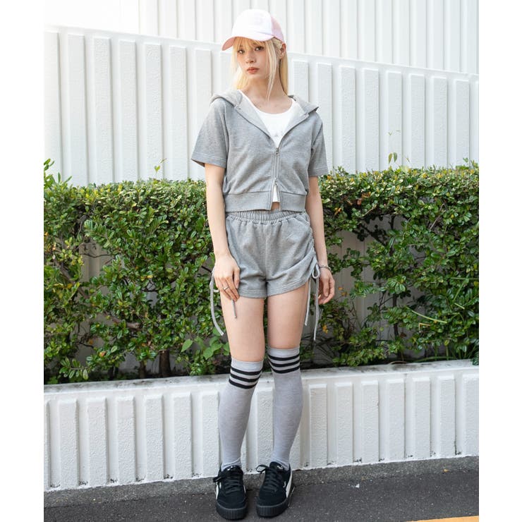 半袖ショートZIPパーカー | WEGO【WOMEN】 | 詳細画像20 