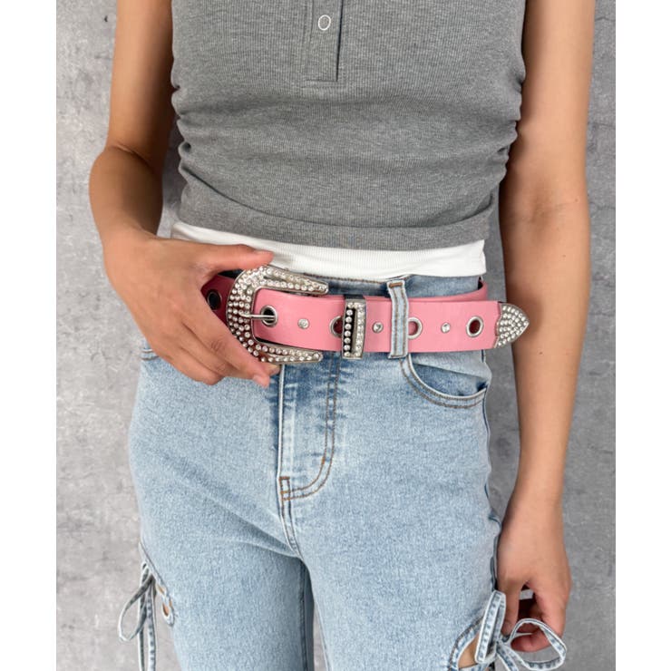 Lビジューアイレットベルト | WEGO【WOMEN】 | 詳細画像3 